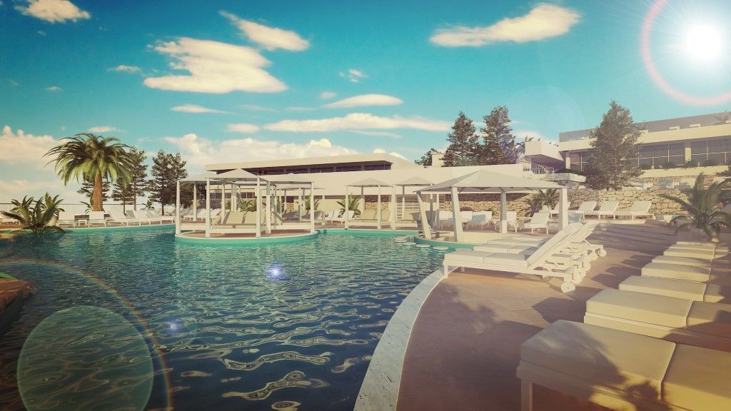 Port 9 Island Family Resort 科尔丘拉 外观 照片